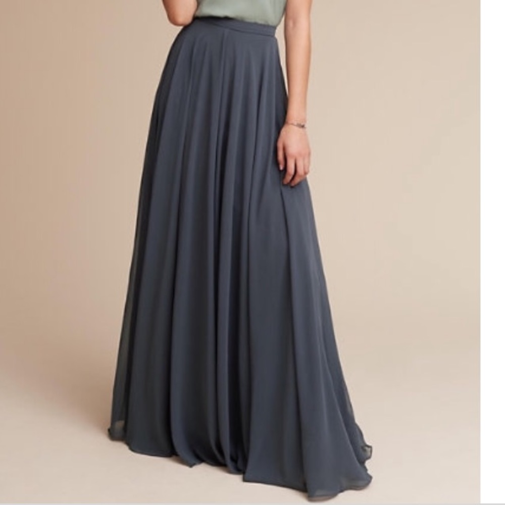 BHLDN Jenny yoo Hampton skirt luxe chiffon NWOT